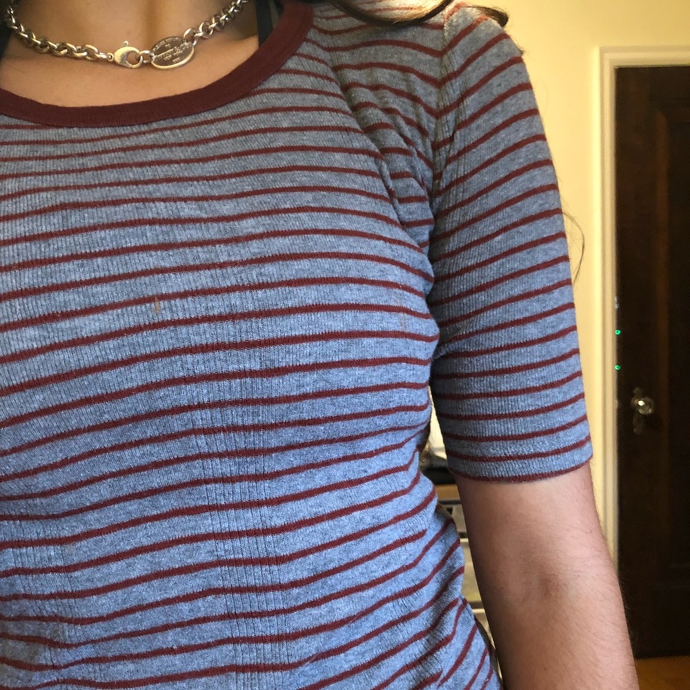 MADEWELL ribbed striped t-shirt